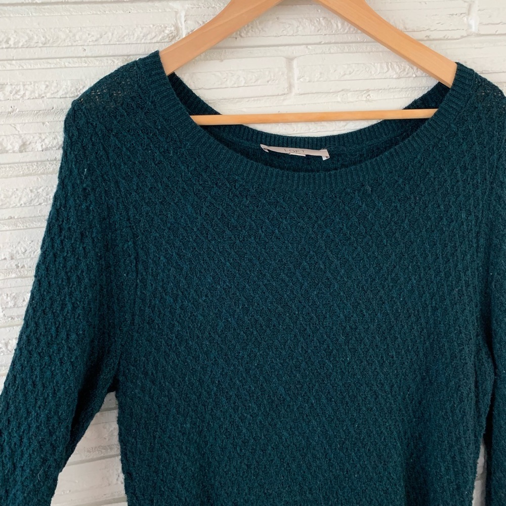 Loft Dark Green Sweater Dress